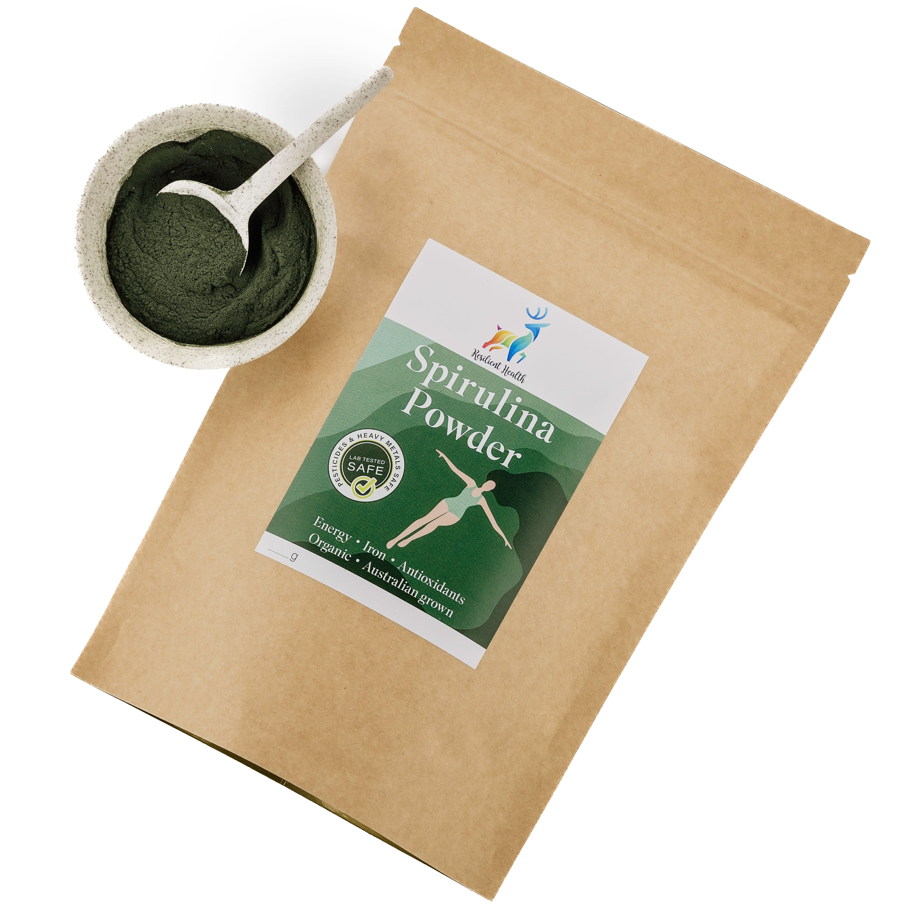 Organic Spirulina Powder (Australian Grown) 250g