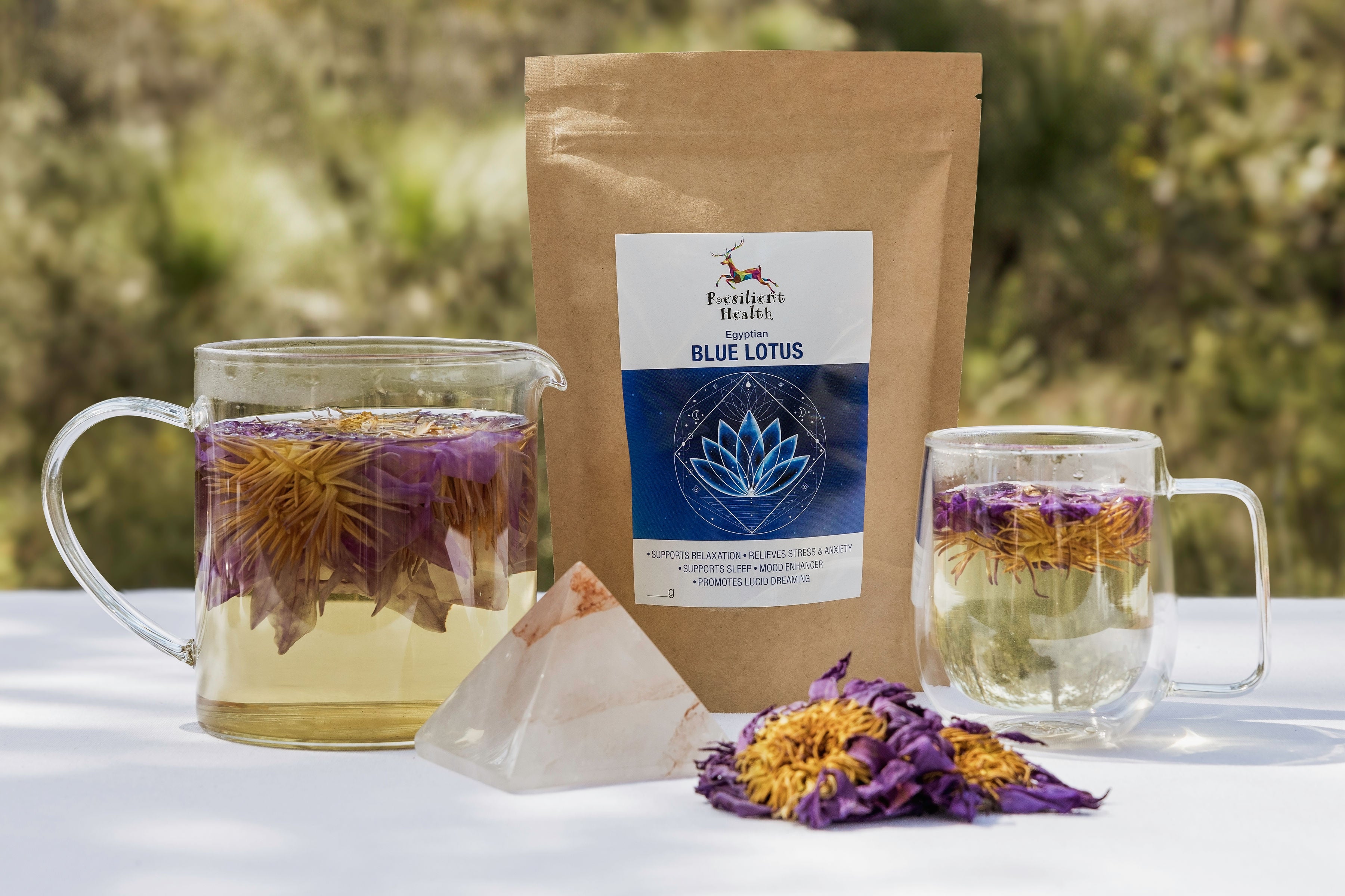 Jojoba & Blue Lotus Glow Elixir + Blue Lotus Tea Bundle: Save 10%